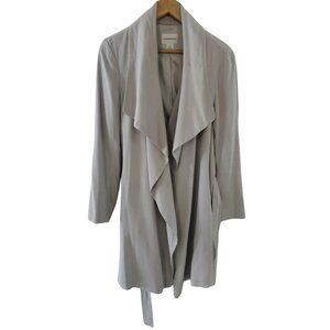 Club Monaco  Light Gray Trench Coat  | Spring Summer | Large